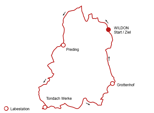 Strecke B - Wildoner Radmarathon Strecke B - Wildoner Radmarathon