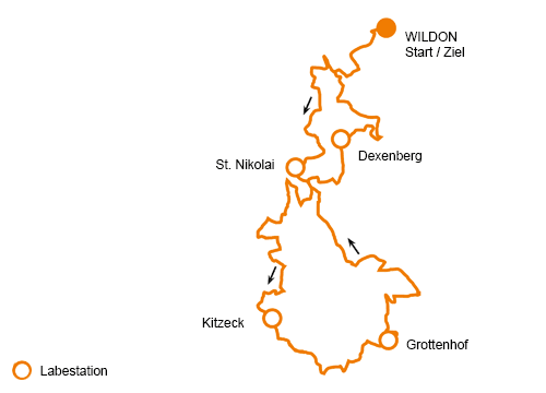 Mountainbike Strecke E - Wildoner Radmarathon Mountainbike Strecke E - Wildoner Radmarathon